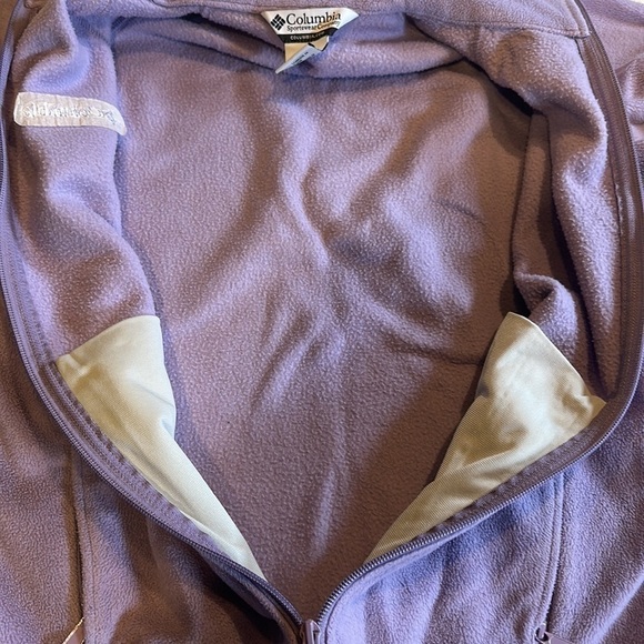 Columbia sportswear company lavender fleece w zip up front pockets bungee pulls - Picture 12 of 14
